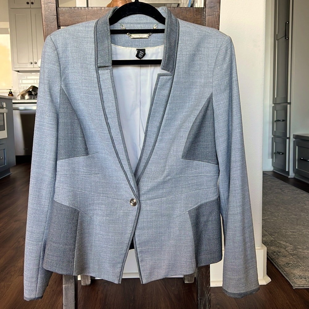 White House Black Market Grey Jacket
